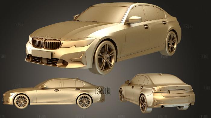 BMW 3 series 2019 stl model for CNC